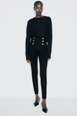 LEGGINGS BOTONES DORADOS