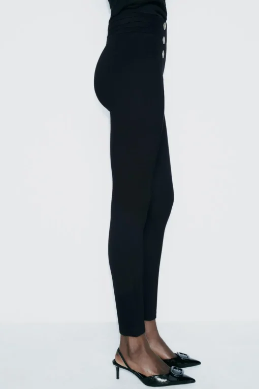 LEGGINGS BOTONES DORADOS