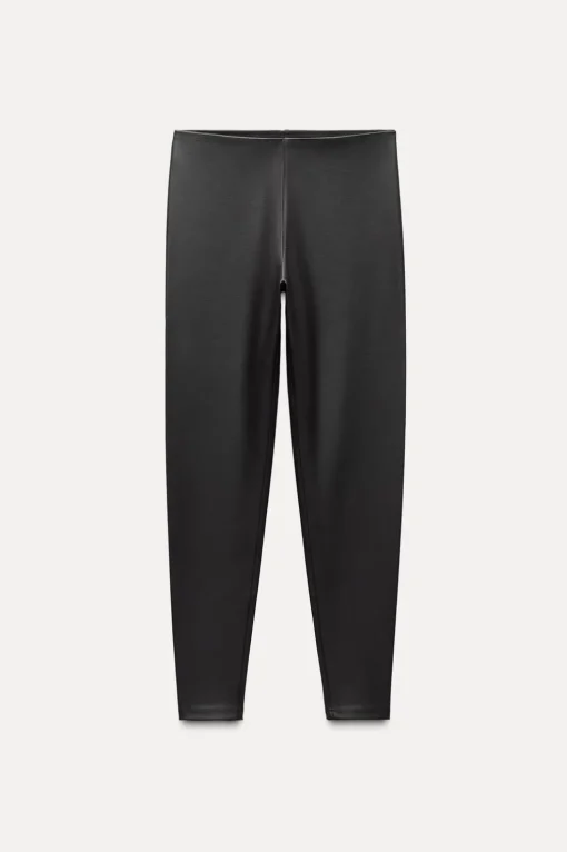 LEGGINGS ENCERADOS TIRO MEDIO