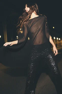 LEGGINGS FLARE LENTEJUELAS
