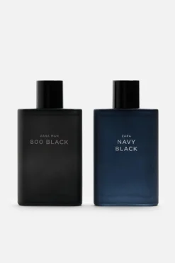 MAN NAVY BLACK + ZARA MAN 800 BLACK EDT 2X 90ML (3.0 FL. OZ)