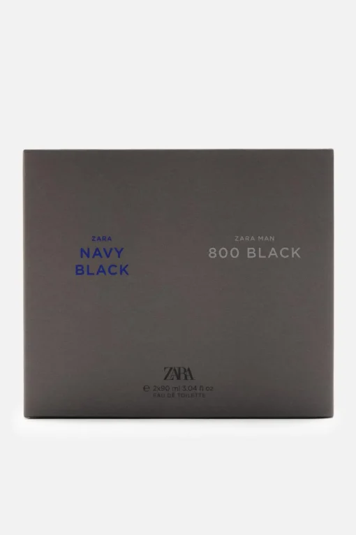 MAN NAVY BLACK + ZARA MAN 800 BLACK EDT 2X 90ML (3.0 FL. OZ)