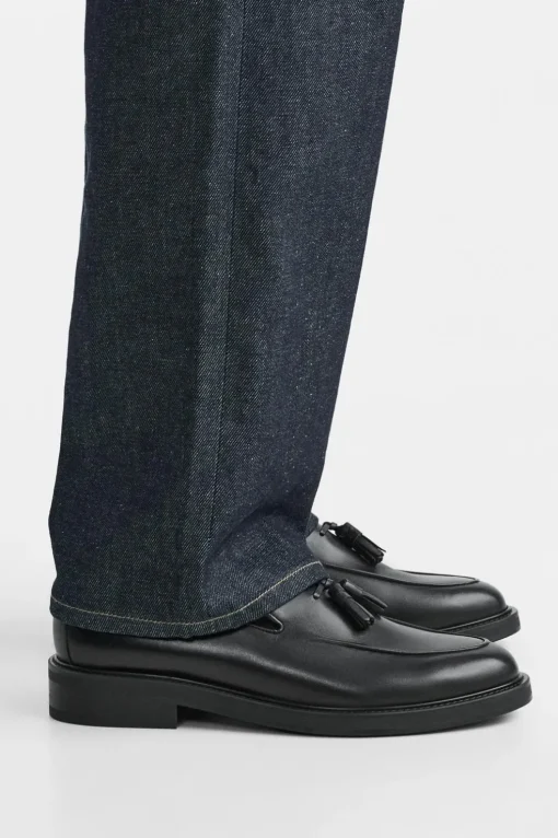 MOCASÍN PIEL BORLAS