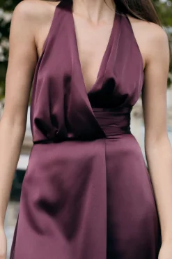 MONO LARGO HALTER FRUNCE