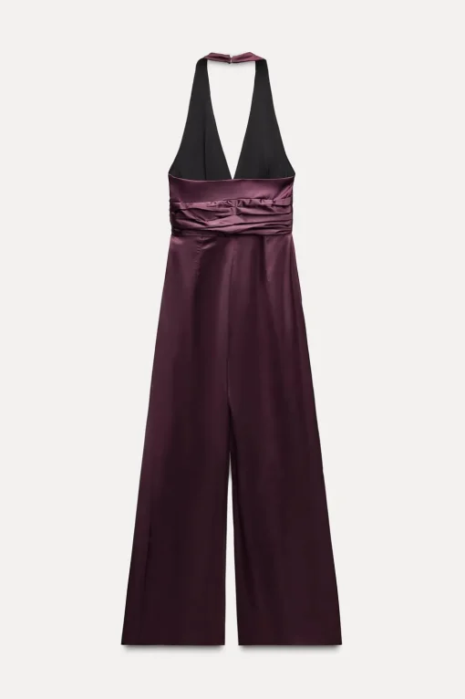 MONO LARGO HALTER FRUNCE