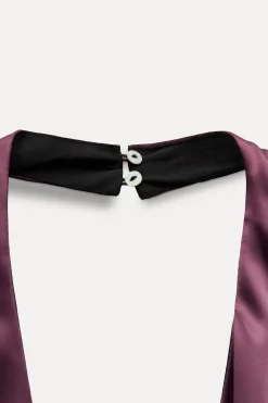 MONO LARGO HALTER FRUNCE