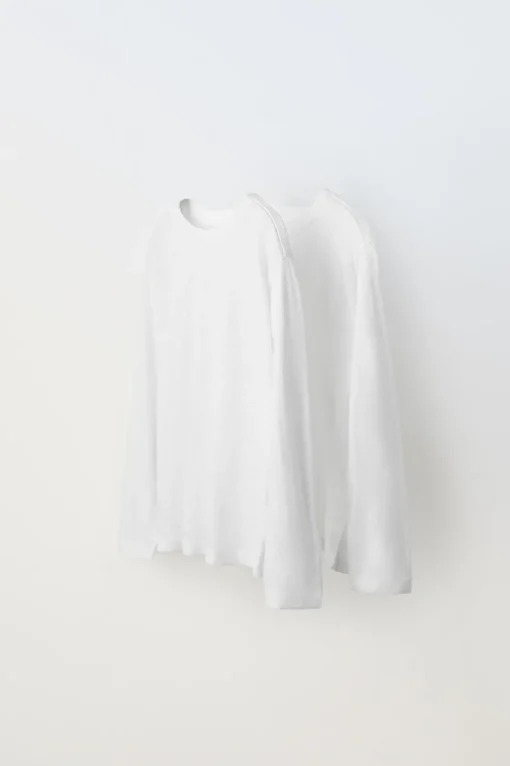PACK DOS CAMISETAS LISAS MANGA LARGA