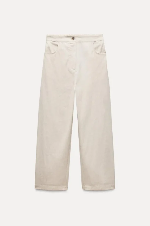 PANTALÓN ABULLONADO RAYAS ZW COLLECTION