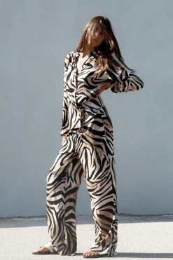 PANTALÓN ANCHO ESTAMPADO ANIMAL