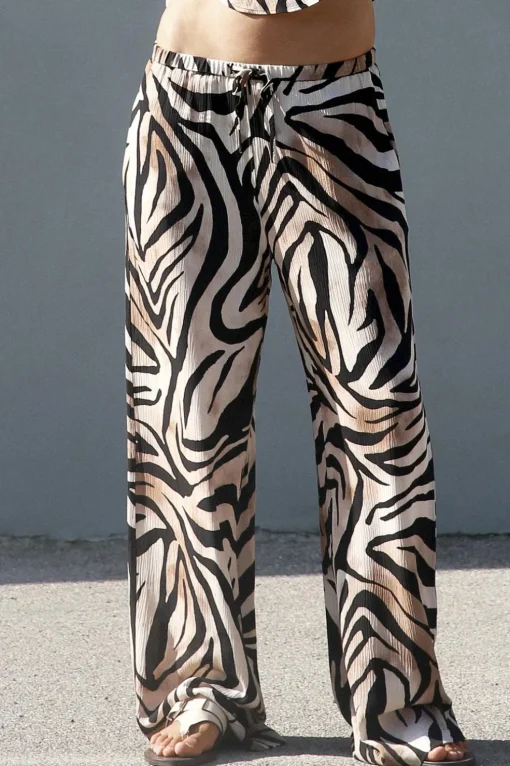 PANTALÓN ANCHO ESTAMPADO ANIMAL