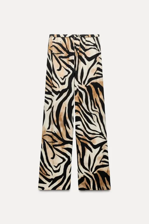 PANTALÓN ANCHO ESTAMPADO ANIMAL