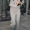 PANTALÓN ANCHO PATA DE GALLO