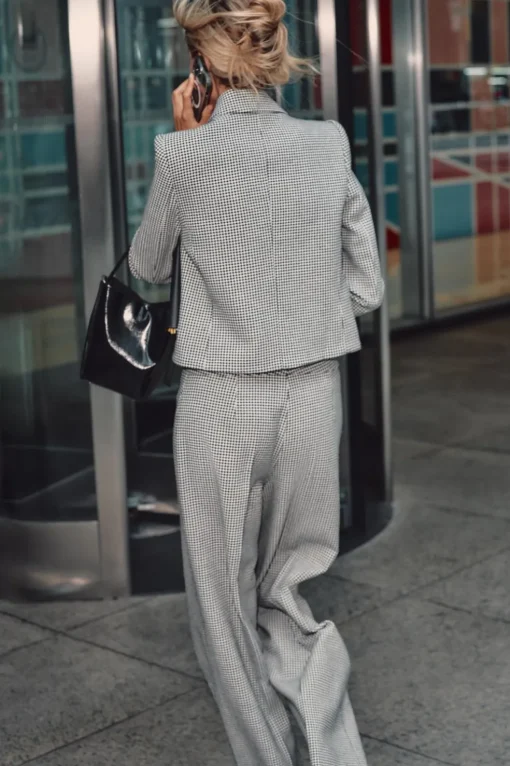PANTALÓN ANCHO PATA DE GALLO