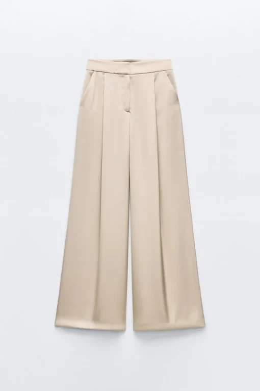 PANTALÓN ANCHO SATINADO