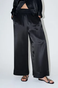 PANTALÓN ANCHO SATINADO ZW COLLECTION