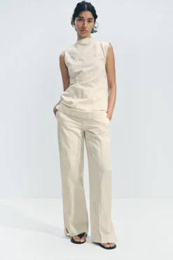 PANTALÓN ARRUGADO RECTO ZW COLLECTION
