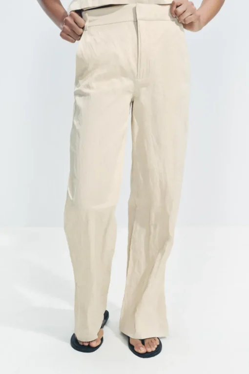 PANTALÓN ARRUGADO RECTO ZW COLLECTION