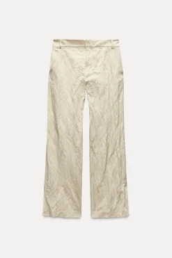 PANTALÓN ARRUGADO RECTO ZW COLLECTION