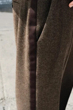 PANTALÓN BANDA LATERAL CON LANA ZW COLLECTION