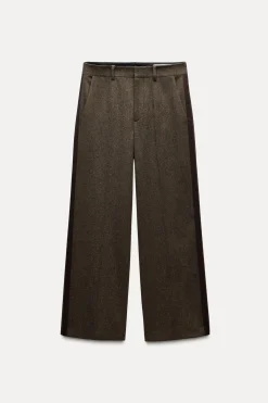 PANTALÓN BANDA LATERAL CON LANA ZW COLLECTION