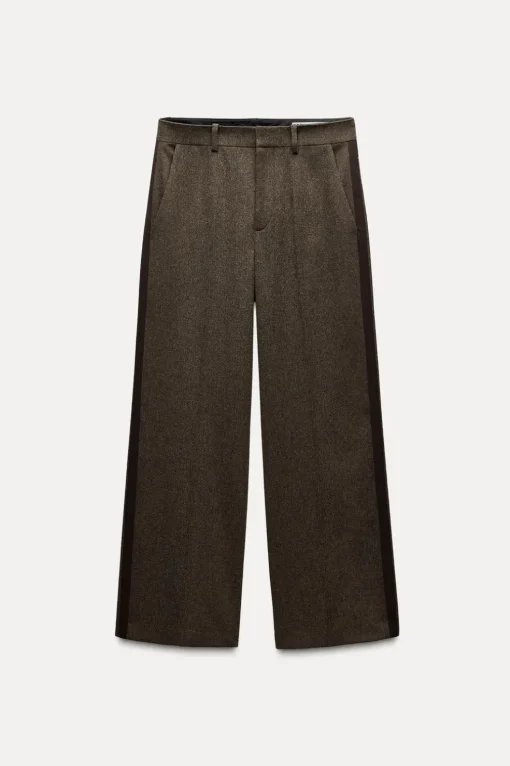 PANTALÓN BANDA LATERAL CON LANA ZW COLLECTION