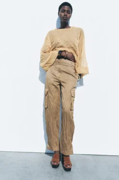 PANTALÓN CARGO ARRUGADO ZW COLLECTION