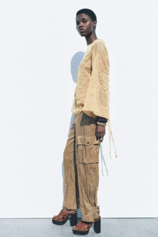 PANTALÓN CARGO ARRUGADO ZW COLLECTION