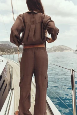 PANTALÓN CARGO SEMITRANSPARENTE