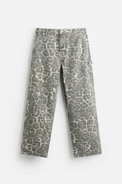 PANTALÓN CARPINTERO ESTAMPADO ANIMAL