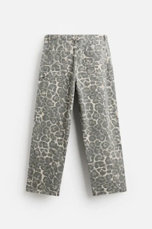 PANTALÓN CARPINTERO ESTAMPADO ANIMAL