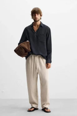 PANTALÓN CINTURA JOGGER 100% LINO