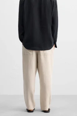PANTALÓN CINTURA JOGGER 100% LINO