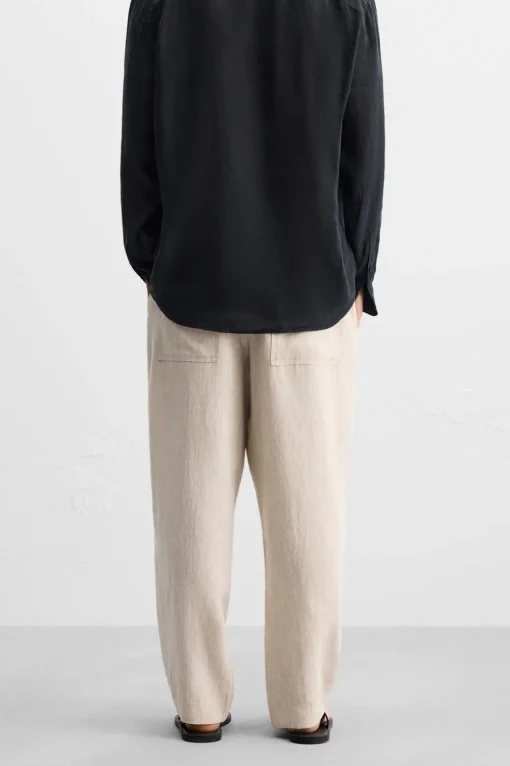 PANTALÓN CINTURA JOGGER 100% LINO