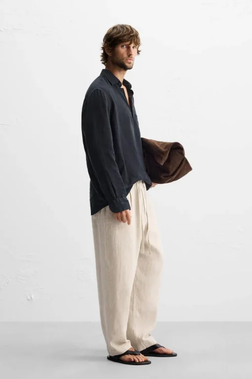 PANTALÓN CINTURA JOGGER 100% LINO