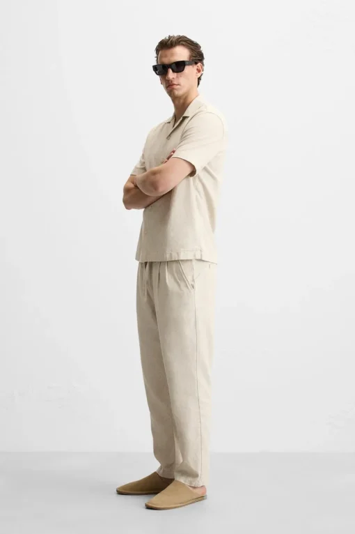 PANTALÓN CINTURA JOGGER PLIEGUES
