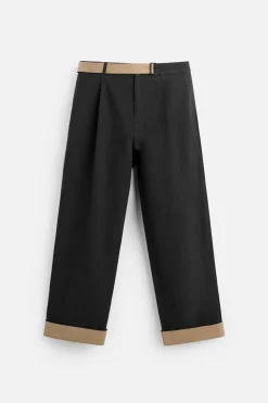PANTALÓN CINTURÓN CONTRASTE
