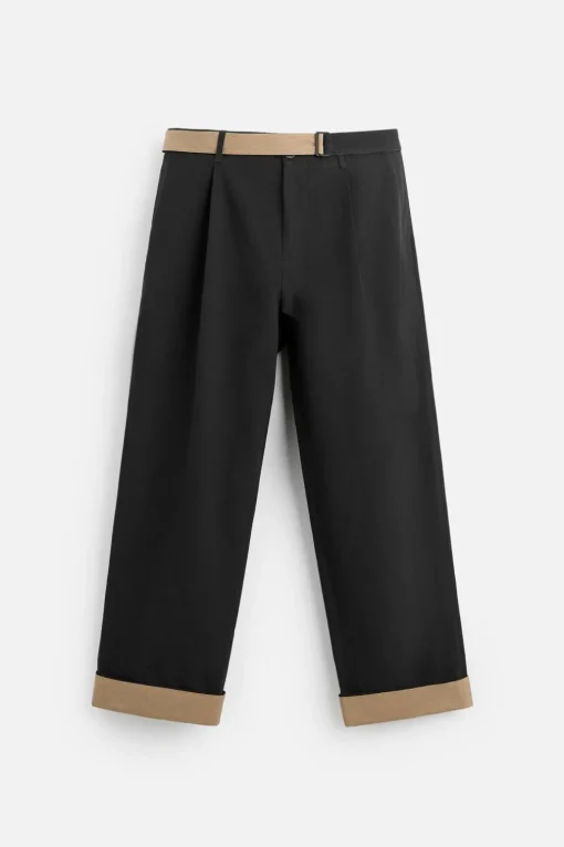 PANTALÓN CINTURÓN CONTRASTE