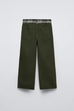 PANTALÓN CINTURÓN CUADROS