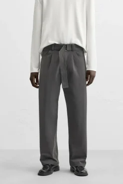 PANTALÓN CINTURÓN PLIEGUES