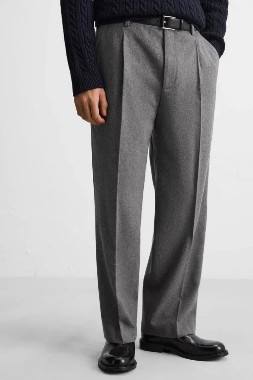 PANTALÓN CON LANA PLIEGUES