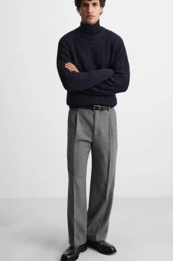 PANTALÓN CON LANA PLIEGUES