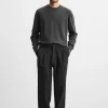 PANTALÓN CON VISCOSA PLIEGUES