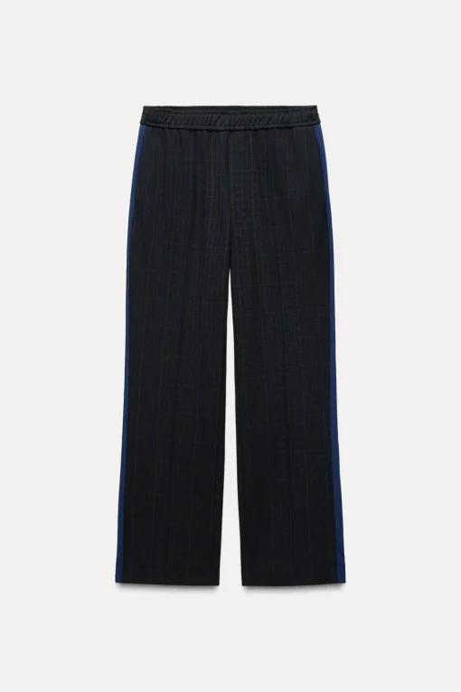 PANTALÓN CUADROS BANDA LATERAL