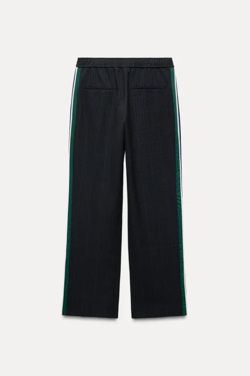 PANTALÓN CUADROS BANDA LATERAL