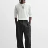 PANTALÓN CUADROS PLIEGUES