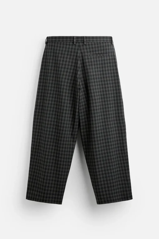 PANTALÓN CUADROS PLIEGUES