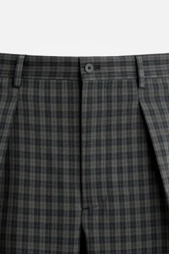 PANTALÓN CUADROS PLIEGUES