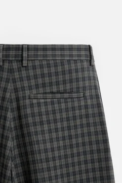 PANTALÓN CUADROS PLIEGUES