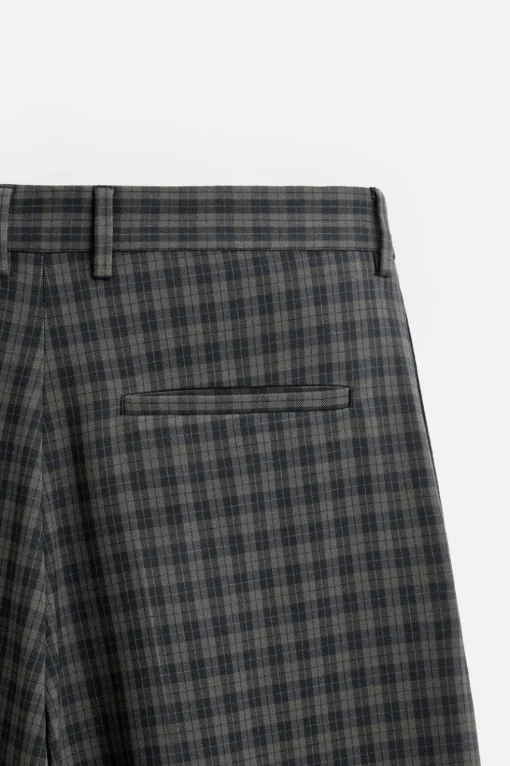 PANTALÓN CUADROS PLIEGUES