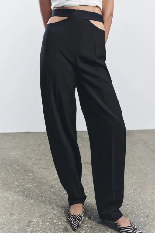 PANTALÓN CUT OUT CON LANA ZW COLLECTION